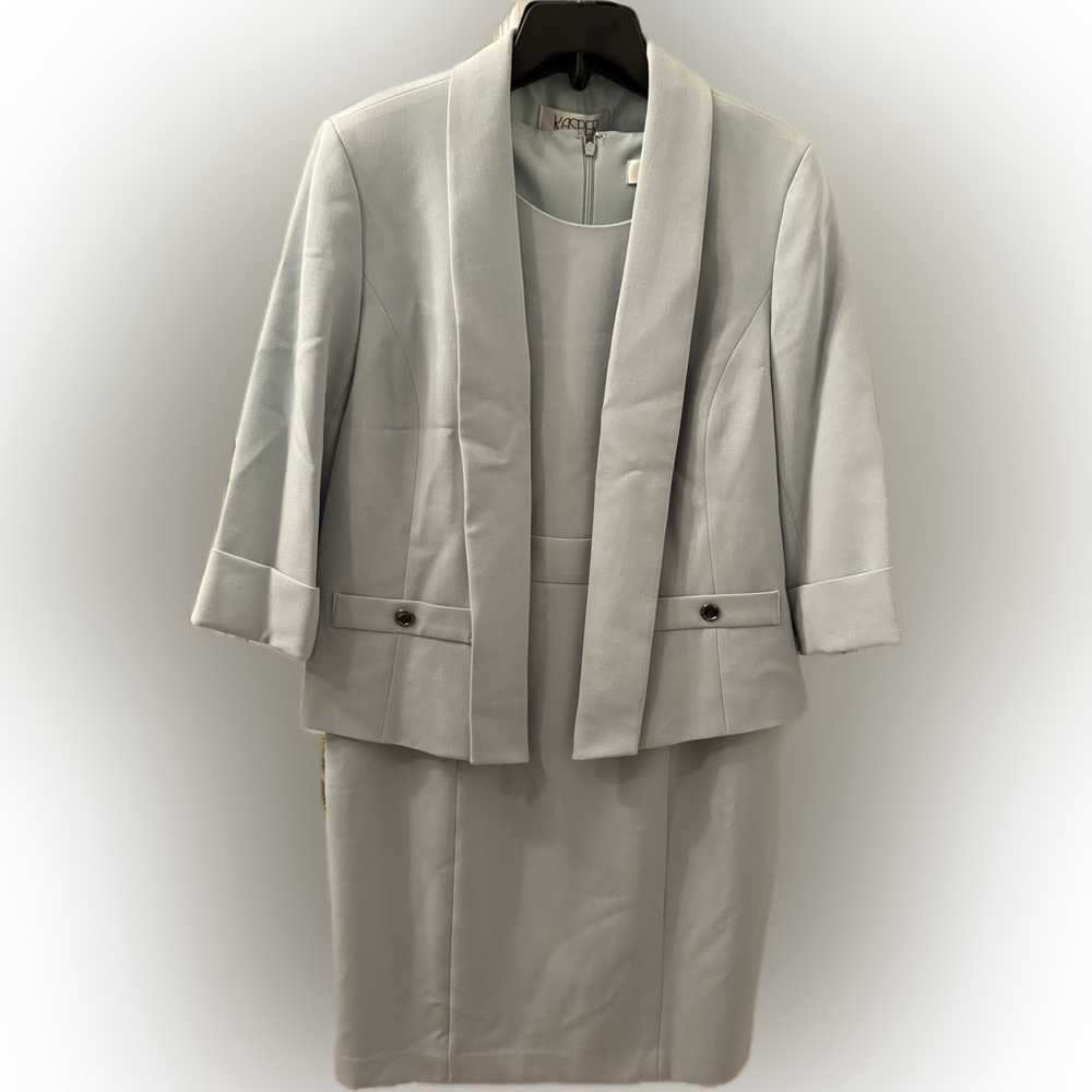 Kasper Mint Green Women's Blazer and Dress Set